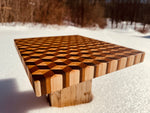 Load image into Gallery viewer, 3D Cube End Grain Cutting Board
