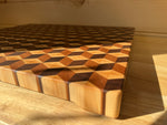 Load image into Gallery viewer, 3D Cube End Grain Cutting Board
