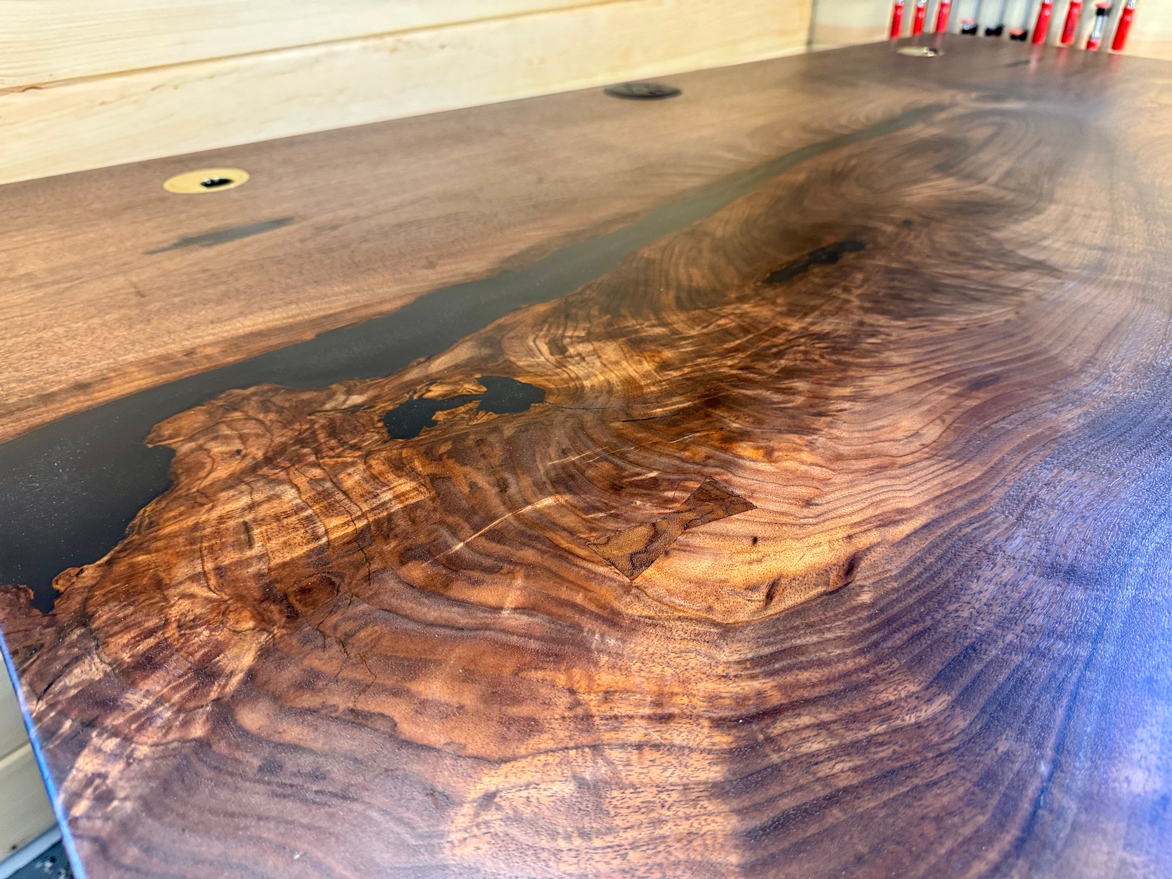 Live Edge Black Walnut Desk